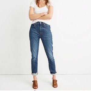 Madewell high rise slim boyfriend jeans